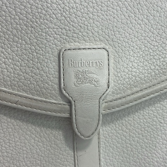 Authentic BURBERRY vintage off-white leather Crossbody bag with COA - Picture 4 of 11
